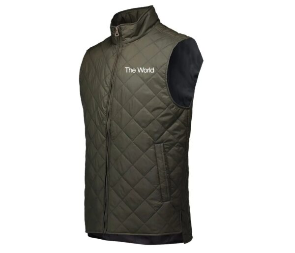 World Men's Diamond Quilted Travel Vest - Image 5