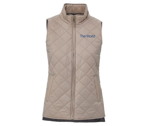 World Women's Diamond Quilted Travel Vest